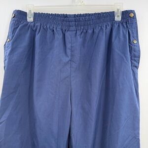 Bogner Vintage Ski Pants Mens Large Blue Insulated Snap Side Snow Pants